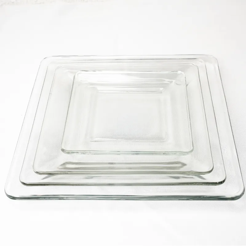 Square Glass Plate – 4 Sizes
